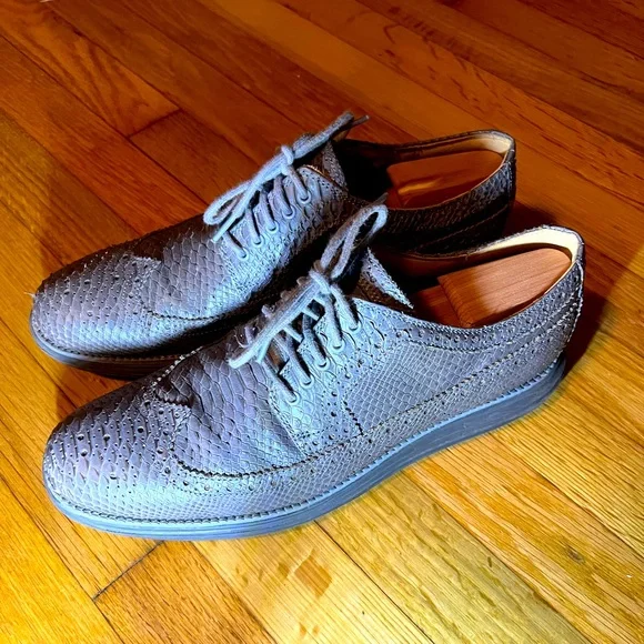 Cole Haan | Shoes | Cole Haan Wingtip Oxfords Snake Skin 